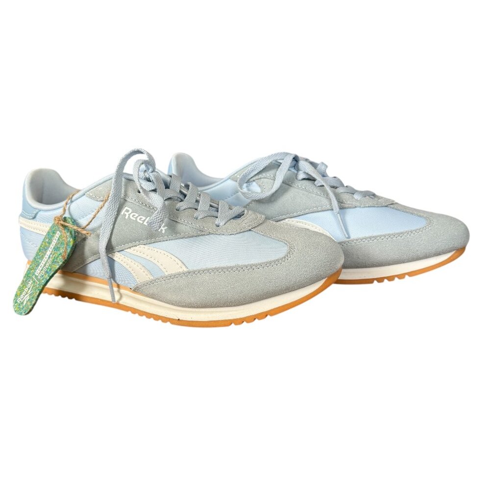 Reebok Fiori light blue gray white lace-up sneakers women's size 10M